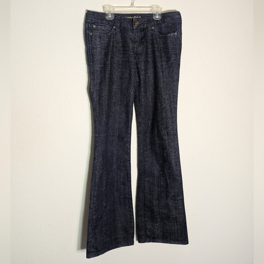 Express Women's Jeans Stella BootCut Dark Wash Mid Rise Zip Fly Cowgirl‎ Size 6
